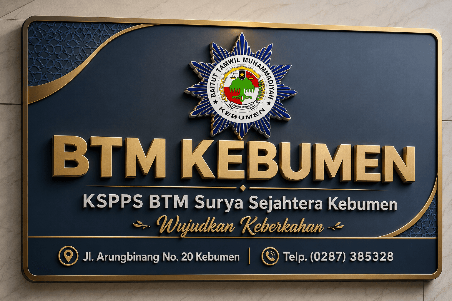Papan nama BTM Kebumen